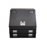 Steel Truck Box BK Series, with Ball Bearing Slides, Charcoal.