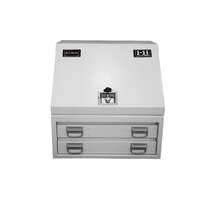 Steel Truck Box BK Series, with Ball Bearing Slides, White.