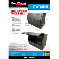 STEEL HIGH SIDE TRUCK BOX 1500mm wide, CHARCOAL