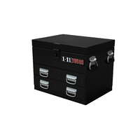 HD Vehicle Chest - 2 Drawer tool box Grey Hammertone 600mm wide.