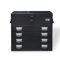 Vehicle Chest - Grey Hamertone - 4 Drawer Toolbox (747mm wide)