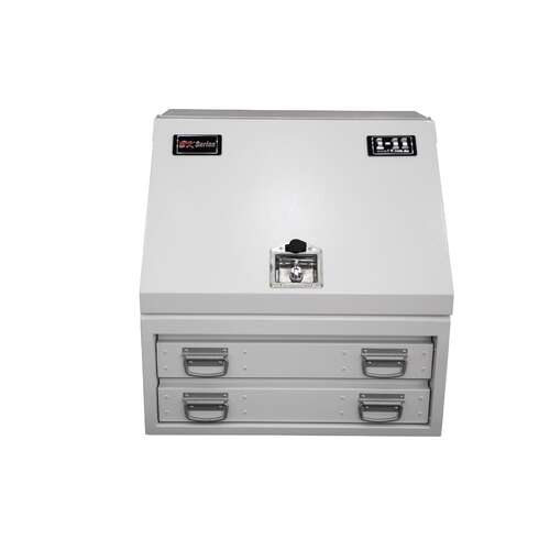 Steel Truck Box BK Series, with Ball Bearing Slides, White.