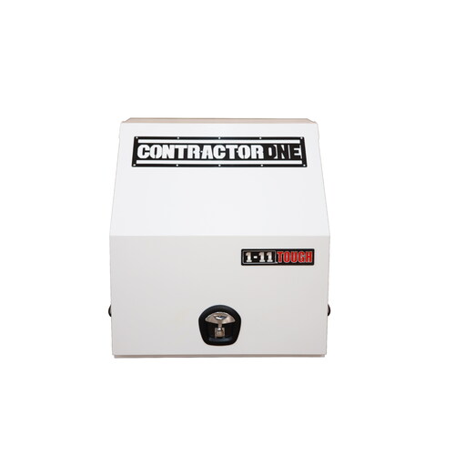 Steel Truck Box, Full Door, WT Locking, 700mm Wide, White.