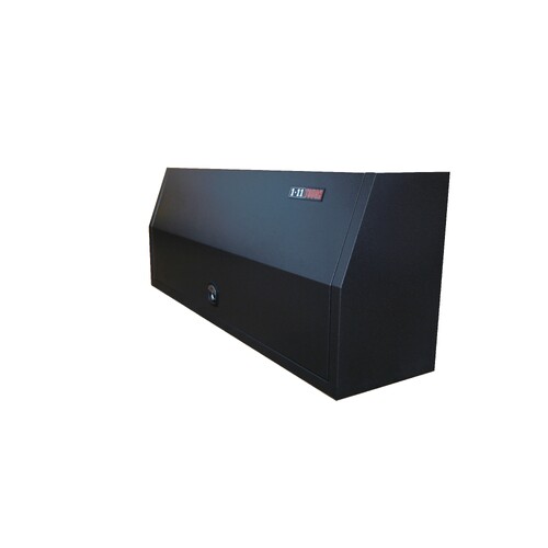 LARGE STEEL TRUCK BOX -full door, 2100MM wide, LONGREACH, CHARCOAL.