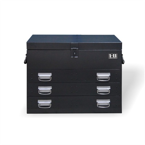  HD Vehicle Chest - Grey Hammertone - 3 Drawer Toolbox (747mm wide)
